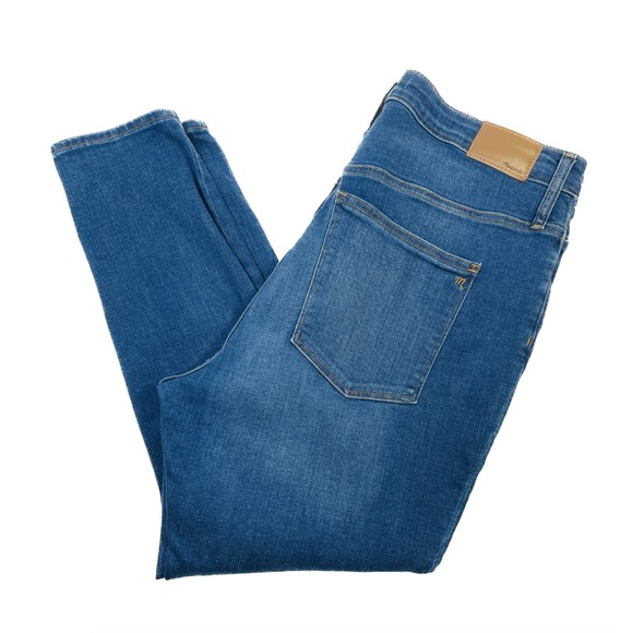 Madewell Curvy Roadtripper Dark Wash Skinny Jeans Womens 32 AN314 Whiskering - Picture 2 of 12